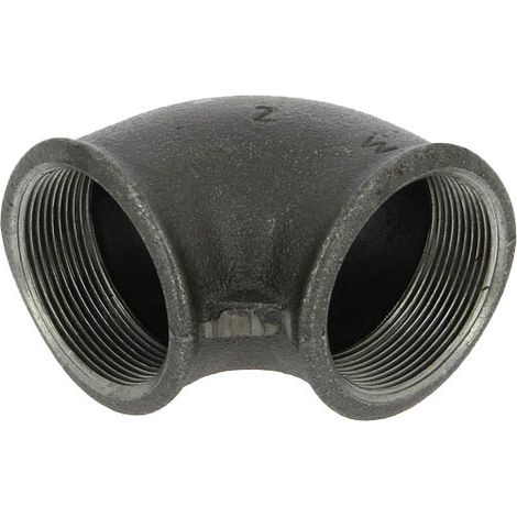 Coude 90° fonte noir Femelle 2"