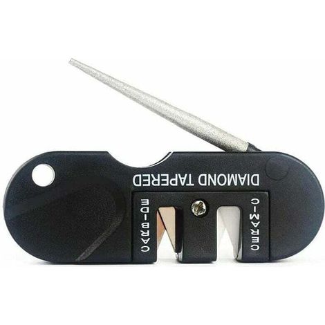 Outil à aiguiser Couteaux, XU, Transportable Affûteur Mini affuteuse tungstene tig, Outil Pliable Affuteur Diamant, Mixte Adulte-Survie en Plein air chasse Eguiseur de Couteau - KZQ