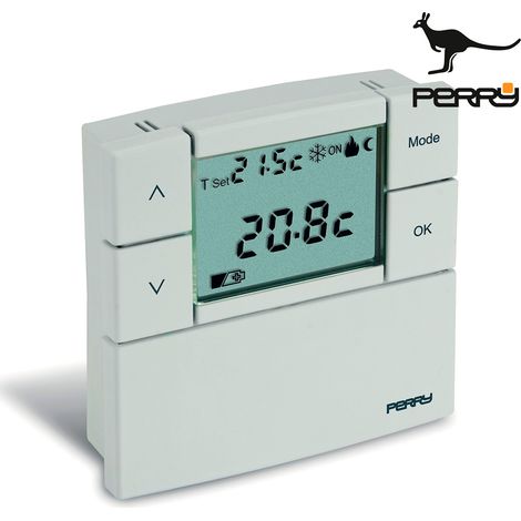 Termostato digitale perry ellis bianco compatto e preciso