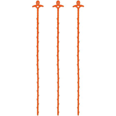 Lot de 3 déboucheurs de canalisations pour évier, récupérateurs de cheveux et outils de nettoyage-50X5cm-Orange