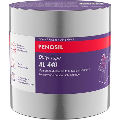 Membrane d'étanchéité butyle auto-adhésif haute performance - Rouleau de 75 mm x 10 M - PENOSIL T44012