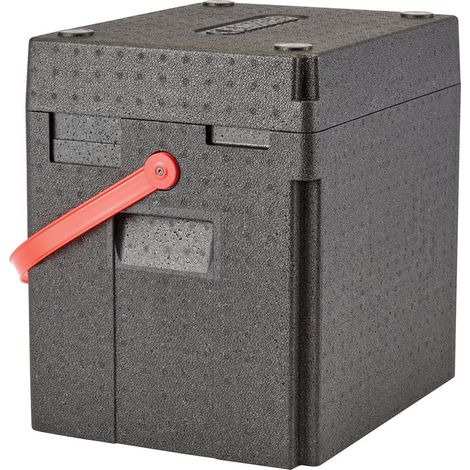 Cam GoBox à chargement par le haut et anse noire - 42 x 33.5 x 42 cm - 35.8 x 27.3 x 36.7 cm - Cambro