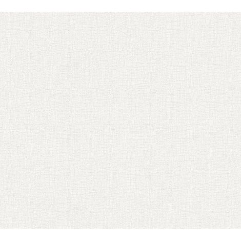 Papier peint uni blanc crème idéal chambre Tapisserie couloir unie moderne Papier peint intissé pour bureau et salon (1/5)
