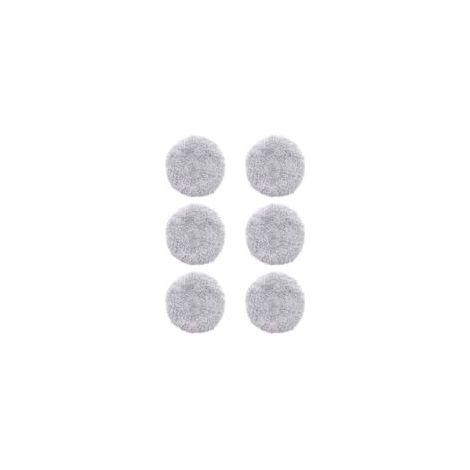 panni lavabili di ricambio per robot lavavetri HOBOT 168/188, panni in microfibra, accessori riutilizzabili, modello: grigio, 6 pezzi - Crezuo (1/4)
