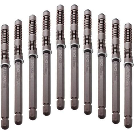 10er-Pack unsichtbare und langlebige schwebende Regalböden aus Holz mit Schrauben - Für verstellbare Hardware - Für Regale (Durchmesser 10 x 100 mm)