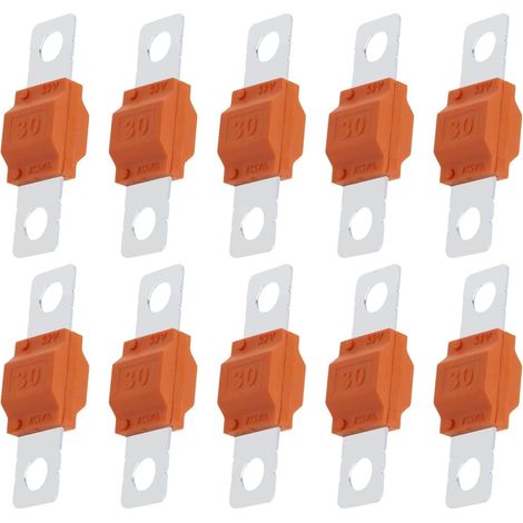 Pièces de Fusibles Midi à Courant Élevé 30A de Remplacement - Compatible avec Porte-Fusibles et Amplis (1/5)