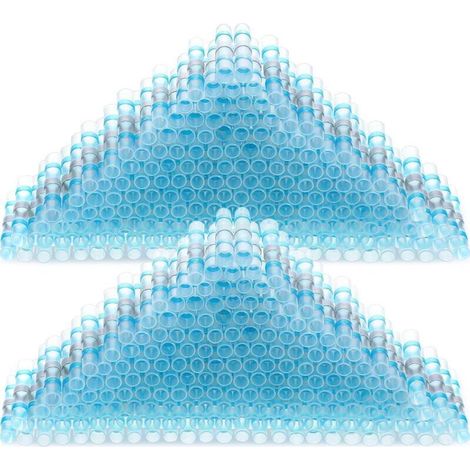 150 connecteurs de fils thermorétractables, étanches et isolés électriquement pour le soudage, pour voitures, motos et véhicules (bleu, 16-14 AWG)