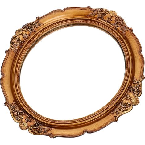 1 Pc Miroir Mural Ancien Miroir Mural Cercle Miniature de cabane en rondins décor Palette Europe Miroir Suspendu rétro Miroir de ménage pupitre Miroiter Plateau tenture résine (1/5)