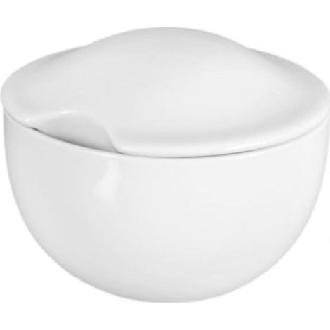 Zuckerdose „Duka Time“, weißes Porzellan