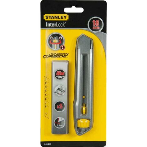 Stanley 7-10-018 Cutter Interlock 18mm Carbide-Klingen