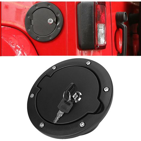 Tankdeckel mit Schloss, passend für Jeep Wrangler JK 2007-2017 (1/5)