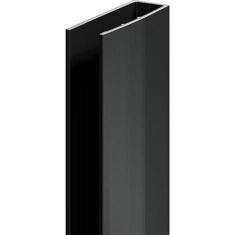 Colore 8mm Gunmetal Grey 1950mm Decorative End Profile (1/5)
