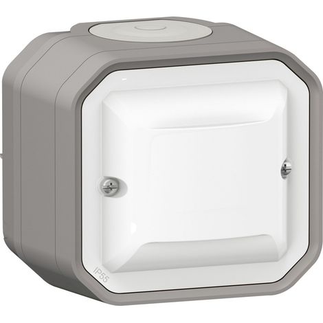 Legrand – Détecteur de mouvement mural sans neutre 100W LED – Commande automatique pour espaces confinés – Installation étanche – Compatible avec ampoules LED