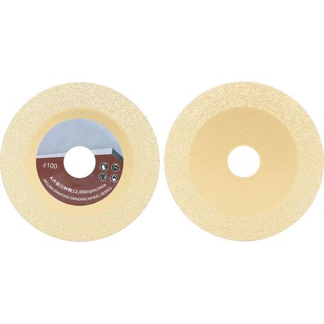 Accessoires pour disques de coupe : disque de coupe diamanté de 100 mm de diamètre et de maille 60, avec revêtement en titane. (1/5)
