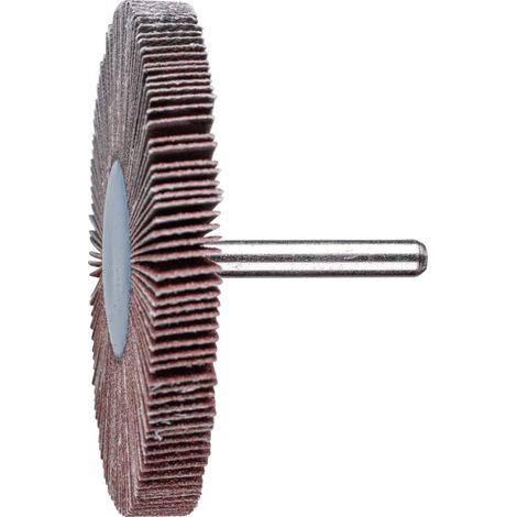 PFERD TOOLS Korund Fächerschleifer F Ø 80x10mm Schaft-Ø 6 mm A80 für Feinschliff und Finish 10 Stk