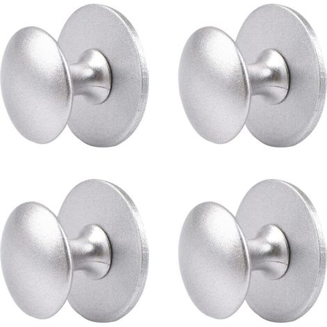 Selbstklebende Schrankknöpfe, selbstklebende Küchenschrankknöpfe, Schubladengriffe, 4 Stück (Sandsilber) (1/4)