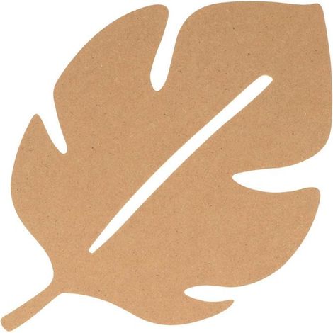 Feuille de palmier en bois MDF 25 cm (1/4)