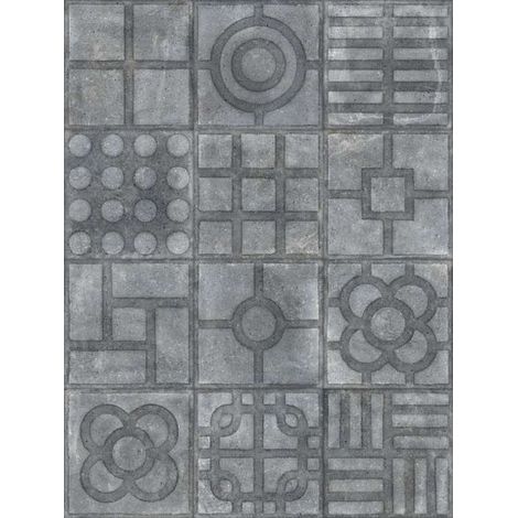 Carrelage sol / mur effet ciment 20x20 cm WORLD STREETS PAULISTA GRAFITO (vendu par boite de 1m2) (1/2)