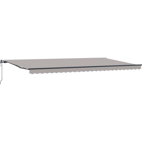 Maison Exclusive - Tenda retrattile Grigio Chiaro 600 × 300 cm Tessuto e Alluminio (1/5)