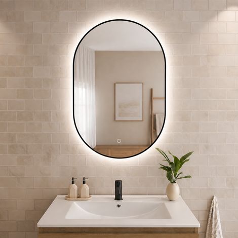 LOMAZOO miroir de salle de bain ovale pivotant Tanger avec (1/5)