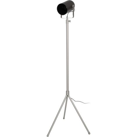 Lampadaire Industriel "Celeste" 189cm Noir & Argent (1/2)