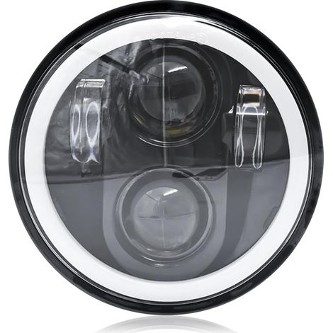 Moto Phare, LED de 5-3/4 ''5.75 pouces avec clignotant Hi/Lo Beam DRL feu de conduite à Angle rond de 5.75 pouces (1/5)