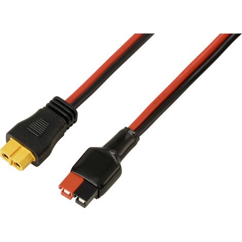 30 A Akkuanschluss an XT60-Kabel 0,5 m TC-13619312  Schwarz, Rot TRU COMPONENTS Inhalt: 1 St.
