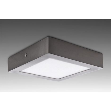 Plafoniera LED 18W 1800Lm 6000ºK Quadrata Nichel Satinato 50.000H [GL-PL SM18SN-CW]