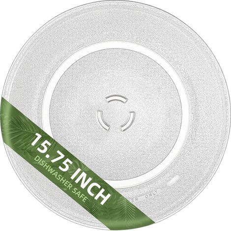 Plateau tournant 40 cm pour micro-ondes  Compatible avec PN W11373838 W10832238 W11340343 Plaque en verre de rechange pour micro-ondes 40 cm (1/5)