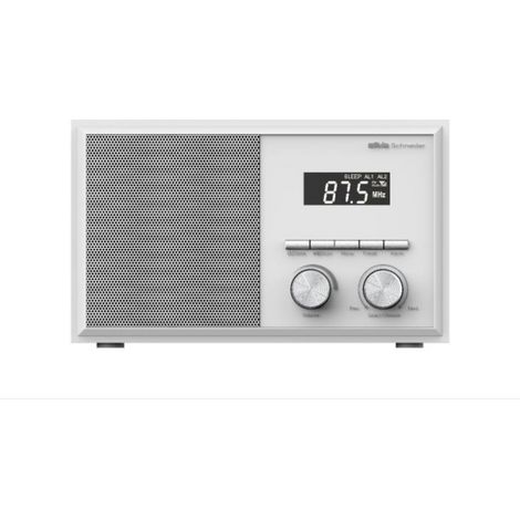 Silva Schneider Mono 1976 BT Tischradio FM Weiß