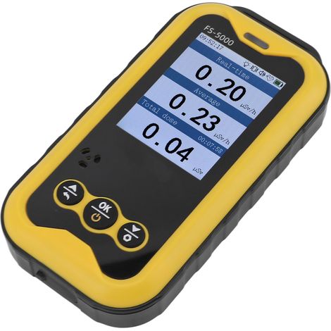 Moniteur de rayonnement portable 0,01 μSv/h – 50 mSv/h, batterie 1800 mAh, écran LCD TFT 2,4 pouces, détecteur de rayonnement portable X γ β (1/5)