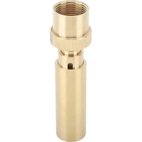Garden fountain nozzle with 1-inch female thread connection – Powerful and even water jet, for ornamental ponds and water features, chrome-plated brass, adjustable, corrosion-resistant