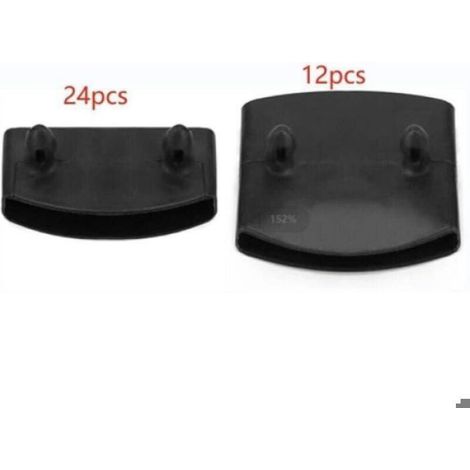Embouts pour support de latte de sommier, lot de 36 pièces, installation facile, adaptable, couleur noire (1/3)