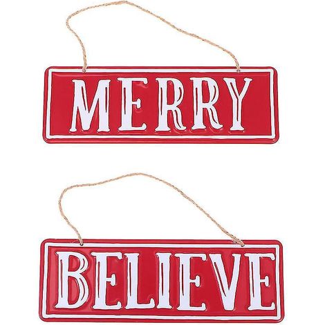 Lot de 2 pendentifs de porte de Noël