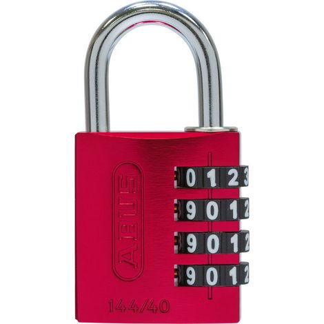 ABUS Zahlen-Vorhangschloss 144/40 Lock-Tag Aluminium, rot (1/4)