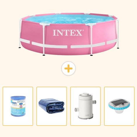 Intex Piscine Tubulaire Ronde - 244x76 cm - 5-pièces  S101 (1/5)