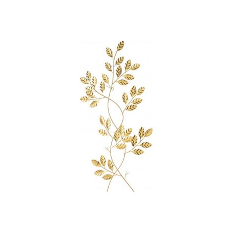 Décoration Murale Branches en Métal Doré - 33x60cm (1/3)