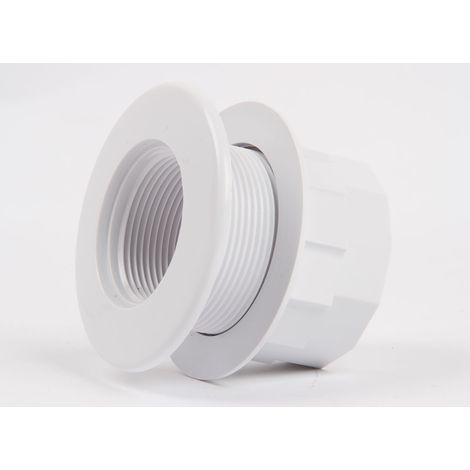 Hayward – Prise balai pour piscine coque – Écrou arrière en ABS – Filetage 2' et 1'½ – Connexion balai aspirateur et robot