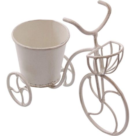 Porte-fleurs en forme de vélo, 15 x 7 x H. 13 cm (lot de 5) (1/2)