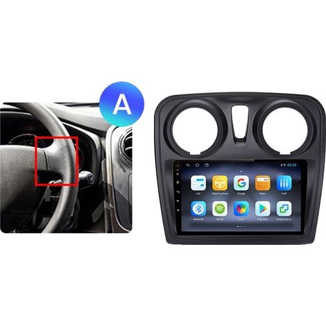 Autoradio, funzionalità avanzate, compatibile con Renault Logan 2 2012-2019 / Sandero 2 2014-2019, WIFI 2GB-32GB A1 (1/2)