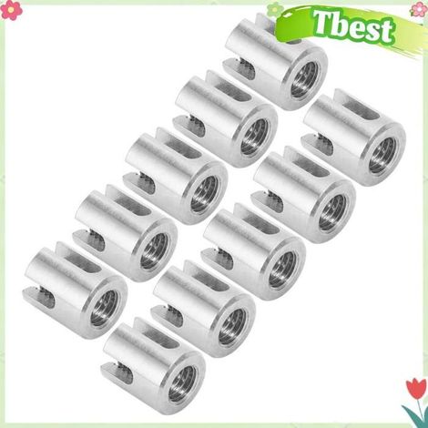 Tbest serre-câble croisé pour câble métallique Serre-câble croisé en acier inoxydable, 10 pièces, moto kit M12 5 mm / 0,2 pouces (1/5)