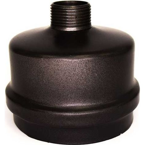 Tappo raccolta condensa ø80 serie pellet 1,2 mm in acciaio al carbonio verniciato nero