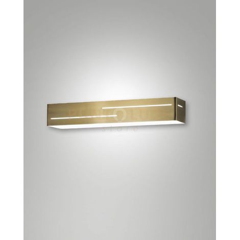 BANNY APPLIQUE OTTONE SATINATO A LED 3000K - 18W - 1700 lm 31cm IP20