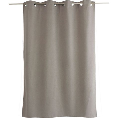 Rideau thermique FJORD 140 x 180 cm – Toile polyester – Doublure polaire noire - 140x180cm - Naturel