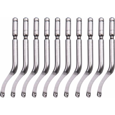 Lames de rechange Extol Premium (10 pièces) pour ébavureuse 8803680, tige 3,2 mm + 10 lames de rechange, HSS M35 (5 % Co) 8803682