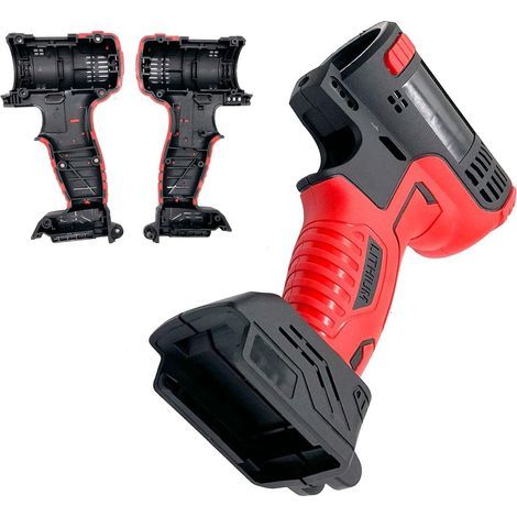 Alloggiamento in plastica di ricambio per trapano brushless da 36 V, 187 x 97 mm, rosso, per ricambi per trapani elettrici a batteria (1/5)
