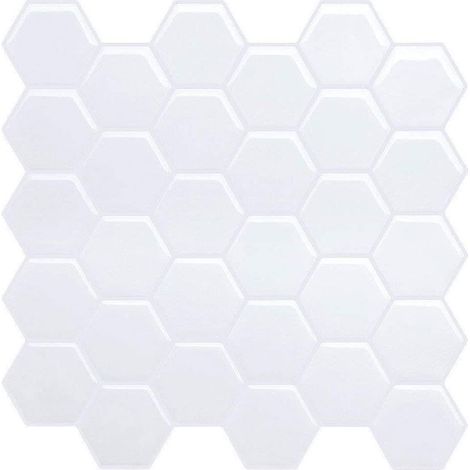 BEBUSINGOTO Küchenrückwand, Badezimmerfliesenaufkleber, wasserdichte Klebefliesen, dekorative Wandaufkleberfliesen, 4 Stück (1/4)