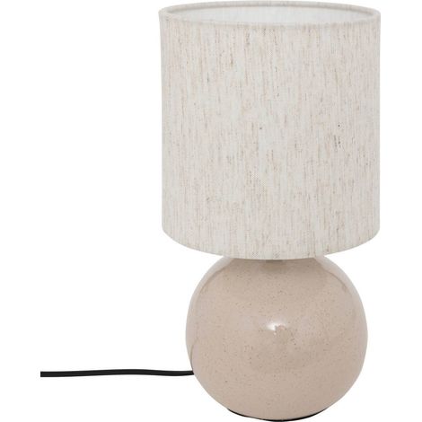 Lampada gaia in cotone h26,5 cm bianco - Atmosphera créateur d'intérieur