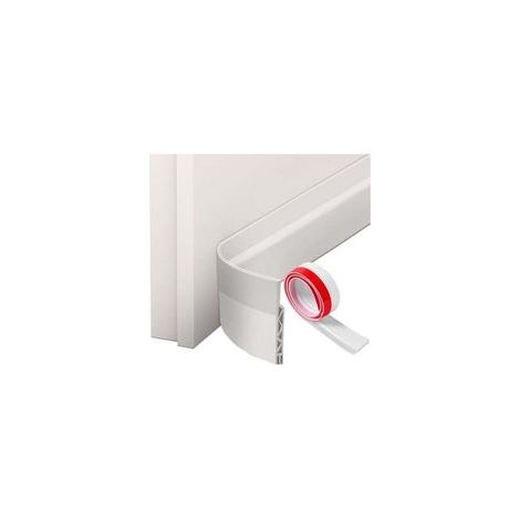 Boudin de Porte, Bas de Porte en Silicone Souple, Bas de Porte Isolant Phonique Porte, Boudin de Porte Isolant Froid, Blanc 1mx50mm