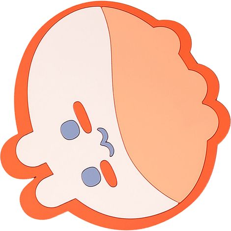 Dessous de casserole en PVC épais antidérapant écologique anti-chaleur pour plan de travail cuisine tapis chaud tangerine (1/5)